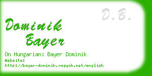 dominik bayer business card